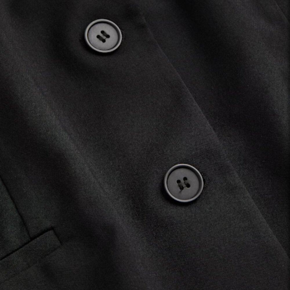 H&M Single-breasted Black Twill Blazer, Size M NWT - Picture 3 of 4